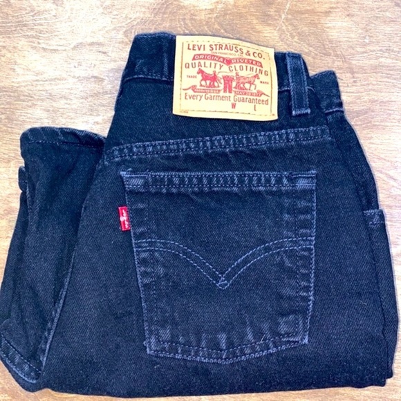 Levis black jean shorts size 6 regular - Picture 6 of 6